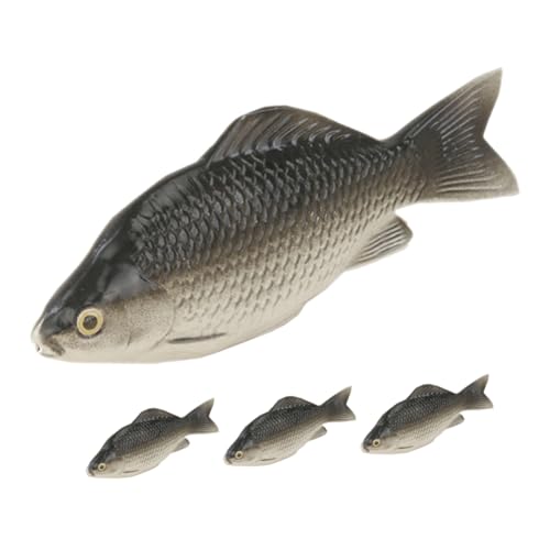 TOBBOMEY 4 Stück Simulation Von Schaumfischen Fisch Stofftier Künstlicher Fisch Meerestierfiguren Kleine Fischfigur Aquarium Rigs Fischkuchendeckel Bionisch Tank Fisch Figur Dark Grey TOBBOMEY 4 Stück Simulation Von Schaumfischen Fisch Stofftier Künstlicher Fisch Meerestierfiguren Kleine Fischfigur Aquarium Rigs Fischkuchendeckel Bionisch Tank Fisch Figur Dark Grey von TOBBOMEY