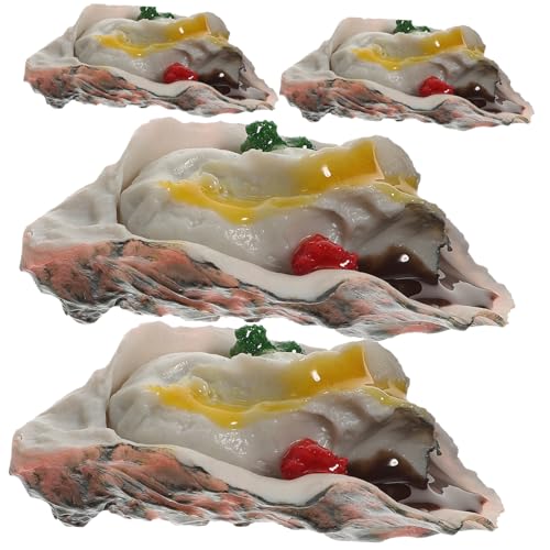 TOBBOMEY 4 Stück Simulierte Austern Fisch Schaltier Mini-Food- Spielzeugnahrung Gefälschtes Essen Gefälschter Fisch Pizza- Probieren PVC TOBBOMEY 4 Stück Simulierte Austern Fisch Schaltier Mini-Food- Spielzeugnahrung Gefälschtes Essen Gefälschter Fisch Pizza- Probieren PVC von TOBBOMEY