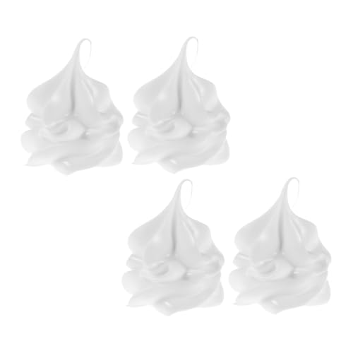 TOBBOMEY 4 Stück Simulierte Eiskugeln, Künstliche Eistüten-aufsätze, Lebensechtes Lebensmittelmodell Für Küchenschrank, Vitrine, Schreibtisch, Desserts, Geschäft, Weiß TOBBOMEY 4 Stück Simulierte Eiskugeln, Künstliche Eistüten-aufsätze, Lebensechtes Lebensmittelmodell Für Küchenschrank, Vitrine, Schreibtisch, Desserts, Geschäft, Weiß von TOBBOMEY
