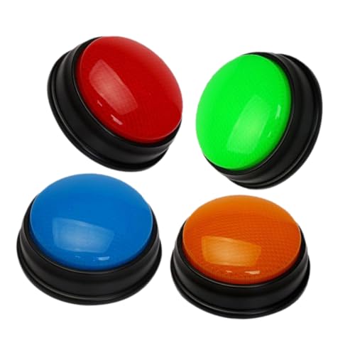 TOBBOMEY 4 Stück Spiel Quiz Buzzer mit Licht und Tragbare und Wiederverwendbare Antworttasten für Interaktives Lernspielzeug Reaktionsfähigkeit und Aufmerksamkeit TOBBOMEY 4 Stück Spiel Quiz Buzzer mit Licht und Tragbare und Wiederverwendbare Antworttasten für Interaktives Lernspielzeug Reaktionsfähigkeit und Aufmerksamkeit von TOBBOMEY