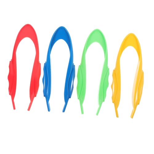 TOBBOMEY 4 Stück Teiliges Bunte Kunststoff kinderpinzetten für Feinmotoriktraining Montessori Lernspielzeug Geschicklichkeit und Sensorischen Entwicklung TOBBOMEY 4 Stück Teiliges Bunte Kunststoff kinderpinzetten für Feinmotoriktraining Montessori Lernspielzeug Geschicklichkeit und Sensorischen Entwicklung von TOBBOMEY