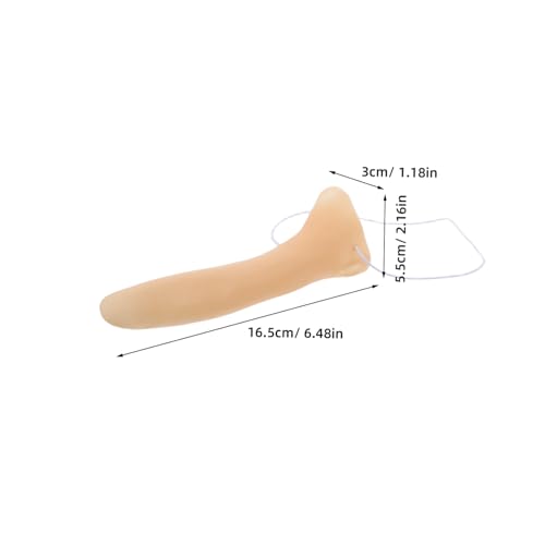 TOBBOMEY 4 Stück Teiliges Lange Falsche Nase Kostümaccessoire für Halloween Karneval Cosplay Party Wiederverwendbar Weiches Material Lustige Verkleidungsspiele von TOBBOMEY