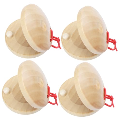 TOBBOMEY 4 Stück Teiliges Orff Kastagnetten aus Holz Leichtes Percussion Instrument für Fördert Rhythmusgefühl und Hand Auge koordination Kindersicher ohne Scharfe Kanten für Musikalische TOBBOMEY 4 Stück Teiliges Orff Kastagnetten aus Holz Leichtes Percussion Instrument für Fördert Rhythmusgefühl und Hand Auge koordination Kindersicher ohne Scharfe Kanten für Musikalische von TOBBOMEY