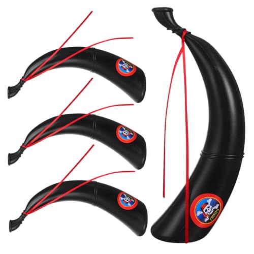 TOBBOMEY 4 Stück Teiliges Piraten Horn aus Kunststoff Blasbares Halloween Party für Kostüm Bühnenauftritt Karneval und Rollenspiele Sicher und Handlich TOBBOMEY 4 Stück Teiliges Piraten Horn aus Kunststoff Blasbares Halloween Party für Kostüm Bühnenauftritt Karneval und Rollenspiele Sicher und Handlich von TOBBOMEY