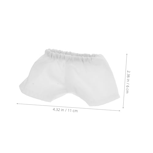 TOBBOMEY 4 Stück Teiliges Puppenunterwäsche Shorts Weiß Plüschtiere Puppenkleidung für Rollenspiel und Sammelspaß TOBBOMEY 4 Stück Teiliges Puppenunterwäsche Shorts Weiß Plüschtiere Puppenkleidung für Rollenspiel und Sammelspaß von TOBBOMEY