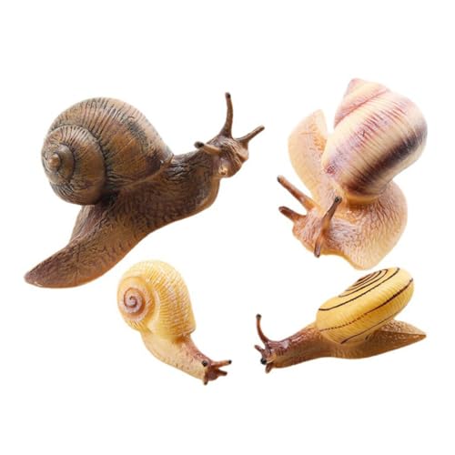 TOBBOMEY 4 Stück Teiliges Schnecken Realistische Tierfiguren Lernspielzeug Kreative Dekoration für Zuhause und Bildungsspielzeug TOBBOMEY 4 Stück Teiliges Schnecken Realistische Tierfiguren Lernspielzeug Kreative Dekoration für Zuhause und Bildungsspielzeug von TOBBOMEY