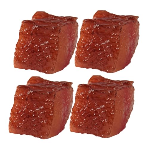 TOBBOMEY 4 Stück Teiliges Simulations rindfleischblock PVC Realistische Fleischdekoration für Restaurantküche Leichte und Kompakte Deko für Tisch Geeignet als Fotorequisite und TOBBOMEY 4 Stück Teiliges Simulations rindfleischblock PVC Realistische Fleischdekoration für Restaurantküche Leichte und Kompakte Deko für Tisch Geeignet als Fotorequisite und von TOBBOMEY