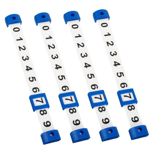 TOBBOMEY 4 Stück Teiliges Tischfußball Punktzähler Leichtes Tragbares Score Counter mit Lesbaren Zahlen Sanfte Schiebemechanik Sicher Geeignet für Standard Kicker und Foosball Spiele von TOBBOMEY