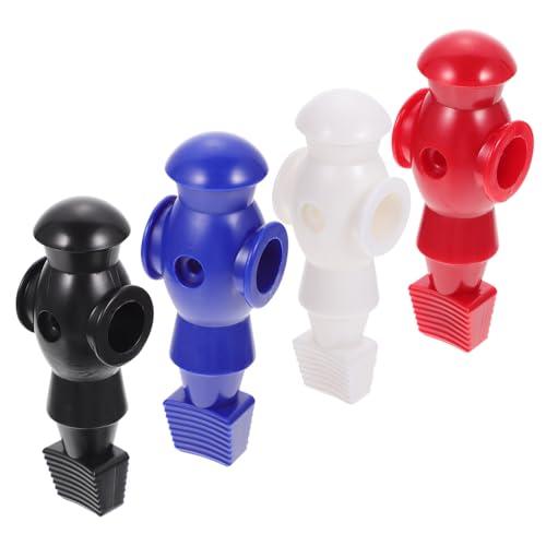 TOBBOMEY 4 Stück Teiliges Tischfußballspieler aus Premium Harz Mechanische Fußballspieler Ersatz für Kickertisch Langlebig Farbintensiv Passend für Tischkicker Zubehör von TOBBOMEY