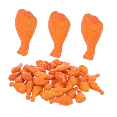 TOBBOMEY 40 Stück Miniature Chicken Legs Realistic Fake Food Model Simulated Braised Meat Pieces Lightweight Portable Dollhouse Kitchen Accessories for Display and Play TOBBOMEY 40 Stück Miniature Chicken Legs Realistic Fake Food Model Simulated Braised Meat Pieces Lightweight Portable Dollhouse Kitchen Accessories for Display and Play von TOBBOMEY
