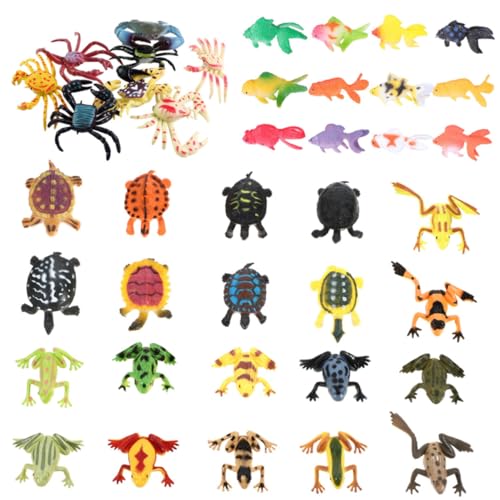 TOBBOMEY 40 Stück Teiliges Realistische Tiermodelle aus Kunststoff Handbemalt Bunte Miniatur Tierornamente für Leicht Tragbar Pädagogisches Geeignet für Aquarium deko und Lernspiele TOBBOMEY 40 Stück Teiliges Realistische Tiermodelle aus Kunststoff Handbemalt Bunte Miniatur Tierornamente für Leicht Tragbar Pädagogisches Geeignet für Aquarium deko und Lernspiele von TOBBOMEY