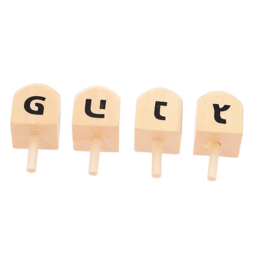 TOBBOMEY 4Stücke Bemalte Holz Dreidel für Chanukka Langlebige Drehung Partygeschenk und Lehrreich Feiertagsfeiern und Geburtstagsfeiern TOBBOMEY 4Stücke Bemalte Holz Dreidel für Chanukka Langlebige Drehung Partygeschenk und Lehrreich Feiertagsfeiern und Geburtstagsfeiern von TOBBOMEY