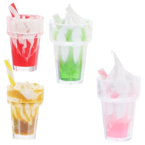 TOBBOMEY 4Stücke Eiscreme Dekoration Teiliges für Puppenhaus Realistische Dessert Requisiten für Kreative Szenen und Ansprechende Miniaturlayouts TOBBOMEY 4Stücke Eiscreme Dekoration Teiliges für Puppenhaus Realistische Dessert Requisiten für Kreative Szenen und Ansprechende Miniaturlayouts von TOBBOMEY