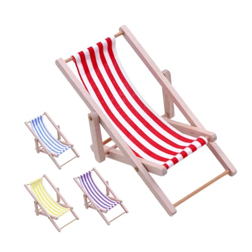 TOBBOMEY 4Stücke Strandstuhl Modell Klappstuhl aus Holz für Puppenhaus und Mikrolandschaften Faltbares Deko Möbelornament für Kreative TOBBOMEY 4Stücke Strandstuhl Modell Klappstuhl aus Holz für Puppenhaus und Mikrolandschaften Faltbares Deko Möbelornament für Kreative von TOBBOMEY