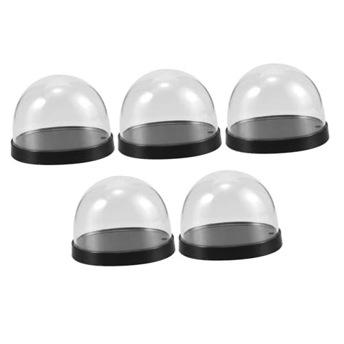 TOBBOMEY 5 Sets Glas Vase Abdeckung Cloche Display Dome Display Fällen Für Sammlerstücke von TOBBOMEY