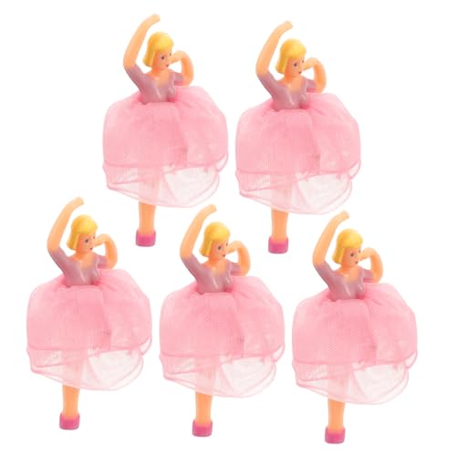 TOBBOMEY 5 Stück Balletttänzerin Figur Tanzende Puppen für Spieluhren Zubehör Elegante Musikbox Dekoration Prinzessinnen Ballett Mädchen Puppendekor von TOBBOMEY