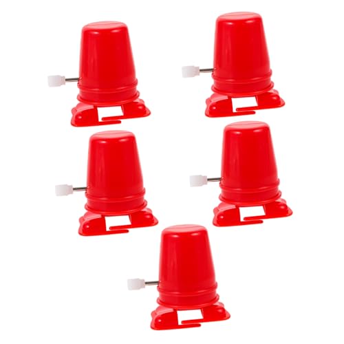 TOBBOMEY 5 Stück Farbige Gehbewegung Ton Bastelzubehör Ersatzteil Spielzeugteil Mini Uhrwerk Kleines Uhrwerk DIY Zubehör Mini Rückspulteil Uhrwerk DIY Spielzeug von TOBBOMEY