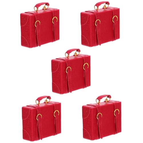 TOBBOMEY 5 Stück Puppenhaus Aktenkoffer, Mini Raumdekor, Mini Puppenkoffer, Miniatur Aufbewahrungskoffer, Puppenzubehör, Mini, Mini, Miniatur Tragekoffer, Koffer, Mini Modell, Mini TOBBOMEY 5 Stück Puppenhaus Aktenkoffer, Mini Raumdekor, Mini Puppenkoffer, Miniatur Aufbewahrungskoffer, Puppenzubehör, Mini, Mini, Miniatur Tragekoffer, Koffer, Mini Modell, Mini von TOBBOMEY