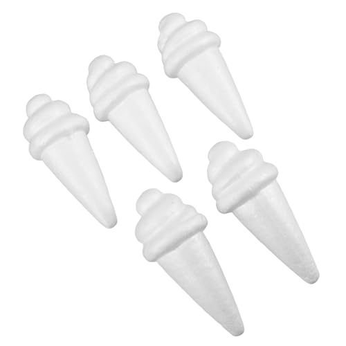 TOBBOMEY 5 Stück Schaumstoff Eiscreme Modell, Künstliches Eiscreme Spielzeug, Eiscreme, Eiscreme Requisite, Eiscreme, Weihnachtsschmuck, Schaumstoff Modell, Gefälschte Eistüte, Eiscreme von TOBBOMEY