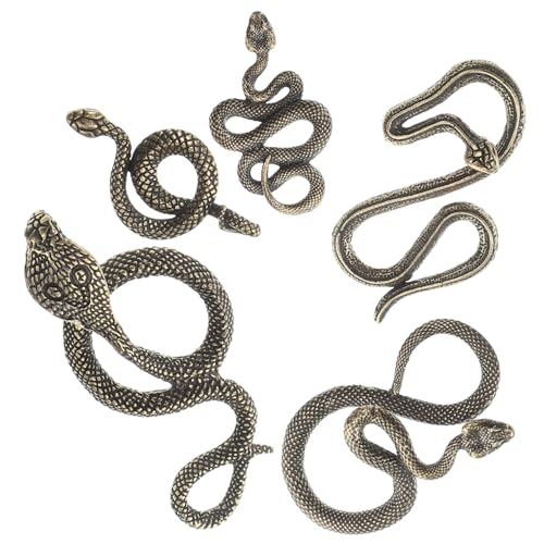 TOBBOMEY 5 Stück Schlangenornamente, Schlangenspielzeug Für Katzen, Chinesische Schlangenfigur, Schlangenfiguren, Chinesisches Schlangendekor, Miniaturfiguren, Künstliche Schlangen, TOBBOMEY 5 Stück Schlangenornamente, Schlangenspielzeug Für Katzen, Chinesische Schlangenfigur, Schlangenfiguren, Chinesisches Schlangendekor, Miniaturfiguren, Künstliche Schlangen, von TOBBOMEY