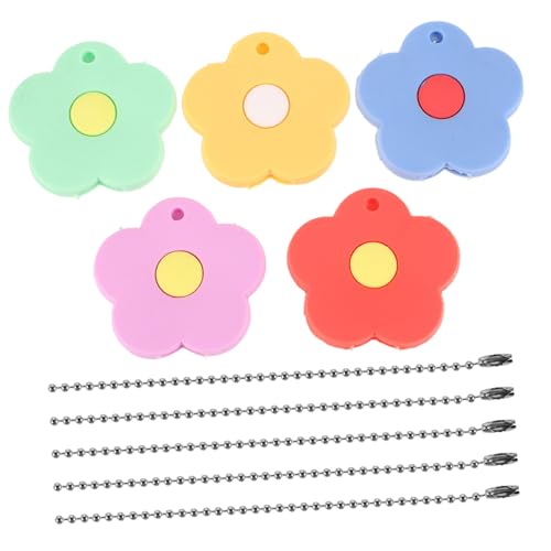 TOBBOMEY 5 Stück Teiliges Bunte Silikon Schlüsselcover mit Blumenmotiv Leicht und Kompakt Schlüsselschutzkappen für Haus Wohnungsschlüssel für Frauen und Mädchen Einfache TOBBOMEY 5 Stück Teiliges Bunte Silikon Schlüsselcover mit Blumenmotiv Leicht und Kompakt Schlüsselschutzkappen für Haus Wohnungsschlüssel für Frauen und Mädchen Einfache von TOBBOMEY