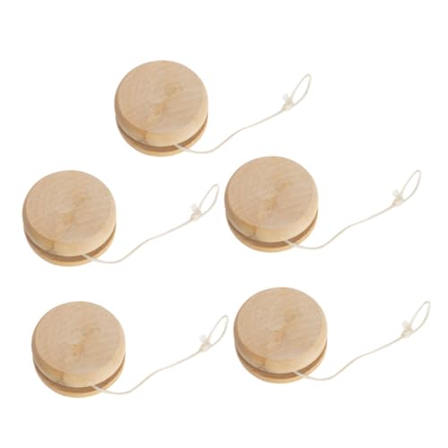 TOBBOMEY 5 Stück Teiliges Holz Yo Yo Langlebiges Unisex Verschleißfest Portabel Einfache Gestaltung für Geschicklichkeitstraining und DIY Handbemalung TOBBOMEY 5 Stück Teiliges Holz Yo Yo Langlebiges Unisex Verschleißfest Portabel Einfache Gestaltung für Geschicklichkeitstraining und DIY Handbemalung von TOBBOMEY