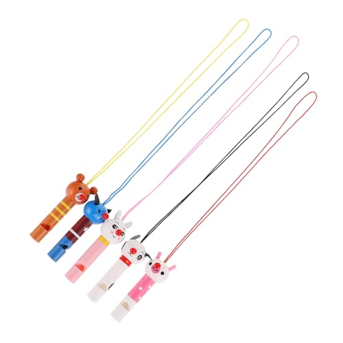 TOBBOMEY 5stücke Holzpfeifen Tierdesign Musikinstrumente Für Junge Mädchen Lernspielzeug Für Junge Mädchen Cartoon-pfeifen Spielzeug TOBBOMEY 5stücke Holzpfeifen Tierdesign Musikinstrumente Für Junge Mädchen Lernspielzeug Für Junge Mädchen Cartoon-pfeifen Spielzeug von TOBBOMEY