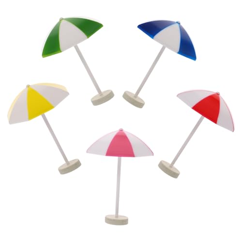 TOBBOMEY 5 Stück Teiliges Mini Strand Sonnenschirm Bunte Micro Landschaftsdeko für Sandtisch Aquarium Büro Heimdekoration Vielseitige Miniatur Hawaiiparty Accessoires TOBBOMEY 5 Stück Teiliges Mini Strand Sonnenschirm Bunte Micro Landschaftsdeko für Sandtisch Aquarium Büro Heimdekoration Vielseitige Miniatur Hawaiiparty Accessoires von TOBBOMEY