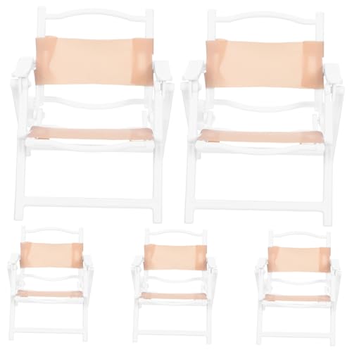 TOBBOMEY 5 Stück Teiliges Miniatur Klapp-strandliegestuhl Puppenhaus Realistische Camping Strandmöbel Leicht Faltbar Vielseitig Kompatibel Fördert Selbstständiges und Kreative Rollenspiele von TOBBOMEY