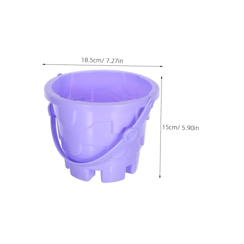 TOBBOMEY 5 Stück Teiliges Sandspielzeug Eimer Kunststoff Mini Strandspielzeug Bunte Sandkübel für Mädchen Jungen Leicht Tragbar für Strand Garten Zufällige Farbe von TOBBOMEY