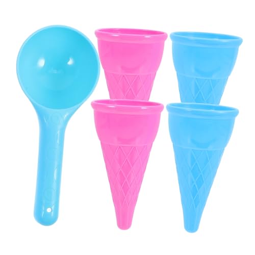 TOBBOMEY 5 Stück Teiliges Strandspielzeug Eiscreme Becher aus Kunststoff Bunte Sandlöffel für Kreatives im Sandkasten Fördert Fantasie und Motorische Fähigkeiten für TOBBOMEY 5 Stück Teiliges Strandspielzeug Eiscreme Becher aus Kunststoff Bunte Sandlöffel für Kreatives im Sandkasten Fördert Fantasie und Motorische Fähigkeiten für von TOBBOMEY