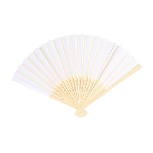 TOBBOMEY 5 Stück Teiliges Weißer Faltbarer Handfächer Leerer Chinesischer Faltfächer zum Bemalen DIY Party Traditionell Leicht TOBBOMEY 5 Stück Teiliges Weißer Faltbarer Handfächer Leerer Chinesischer Faltfächer zum Bemalen DIY Party Traditionell Leicht von TOBBOMEY