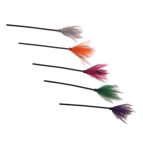 TOBBOMEY 5 Stücke Halloween Besen Requisiten Kostüm Vorräte Zeigen Prop Besen Dekore TOBBOMEY 5 Stücke Halloween Besen Requisiten Kostüm Vorräte Zeigen Prop Besen Dekore von TOBBOMEY