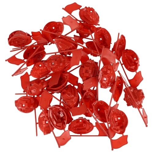 TOBBOMEY 50 Sätze Kunststoff Rote Flaggen Modellbau für Militärische Sandtisch Szene Dekoration Miniatur Flaggen Leicht Langlebig für Bastelprojekte TOBBOMEY 50 Sätze Kunststoff Rote Flaggen Modellbau für Militärische Sandtisch Szene Dekoration Miniatur Flaggen Leicht Langlebig für Bastelprojekte von TOBBOMEY