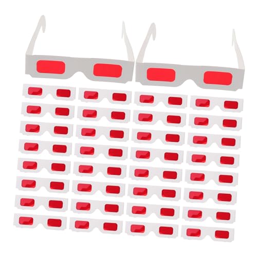 TOBBOMEY Entfesseln Sie das 3D-Erlebnis. 50 rote Papierbrillen für Jungen und Mädchen für Valentinstagspartys Geburtstage Belohnungen im Klassenzimmer TOBBOMEY Entfesseln Sie das 3D-Erlebnis. 50 rote Papierbrillen für Jungen und Mädchen für Valentinstagspartys Geburtstage Belohnungen im Klassenzimmer von TOBBOMEY