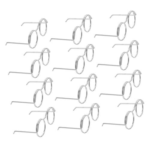 TOBBOMEY 50 Stück Mini Häkelpuppe Brillen Metallrahmen Miniatur Eyewear für DIY Puppen Basteln Echt Dollhouse Accessoires TOBBOMEY 50 Stück Mini Häkelpuppe Brillen Metallrahmen Miniatur Eyewear für DIY Puppen Basteln Echt Dollhouse Accessoires von TOBBOMEY