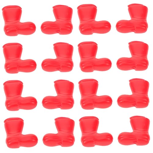 TOBBOMEY 50 Stück Mini Weihnachtsstiefel, Puppenzubehör, Mini Schuhe, Spielzeugschuhe, Puppendekor, Spielpuppenschuhe, Mini Schuhdekor, Mini Spielzeughausschmuck, Mini Puppenschuhe, von TOBBOMEY