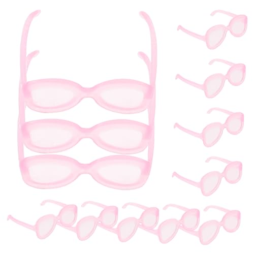 TOBBOMEY 50 Stück Miniatur Puppenbrillen Plastik Eyewear für Puppenhaus DIY Zubehör Bunte Sonnenbrillen Puppen Foto Requisiten Robust und Kreativ für Puppen Dekoration von TOBBOMEY