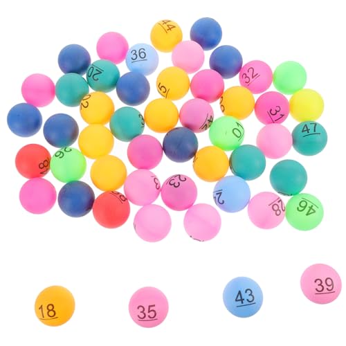TOBBOMEY 50 Stück Nummerierte Kugeln aus Kunststoff Kleine Bunte Raffle Bälle für Partyspiele Tombola Gewinnziehung und Freizeitaktivitäten Leicht Kompakt und Wiederverwendbar TOBBOMEY 50 Stück Nummerierte Kugeln aus Kunststoff Kleine Bunte Raffle Bälle für Partyspiele Tombola Gewinnziehung und Freizeitaktivitäten Leicht Kompakt und Wiederverwendbar von TOBBOMEY