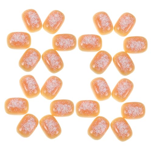 TOBBOMEY 50 Stück Teiliges Mini-backwaren Resin Realistische Mini-brotmodelle für DIY Bastelzubehör Langlebige Miniatur-bäckerei-Dekoration für Puppenhaus Küche und Kreative Spielideen von TOBBOMEY