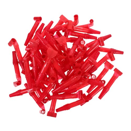 TOBBOMEY 50 Stück Teiliges Party blasrohr Frosch Eidechsen Bunte Kinderpfeifen Lustige Krachmacher für Geburtstag Fasching und Kindergeburtstag Kinderleicht zu Bedienen von TOBBOMEY