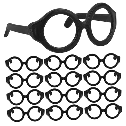 TOBBOMEY 50 Stück Teiliges Runde Puppenbrillen Schwarze Miniatur dekorbrille Leichte Strapazierfähige Puppen Accessoires für Spielzeugkleidung und Partydeko TOBBOMEY 50 Stück Teiliges Runde Puppenbrillen Schwarze Miniatur dekorbrille Leichte Strapazierfähige Puppen Accessoires für Spielzeugkleidung und Partydeko von TOBBOMEY