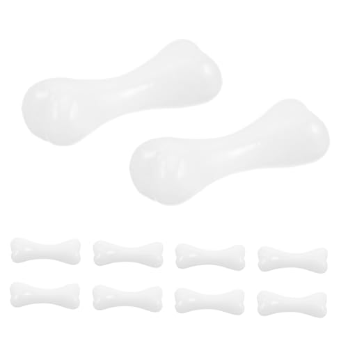 TOBBOMEY 500 Stück Mini Fake Bones aus Robustem Kunststoff Weiße Miniatur Skelette für Halloween Party Dekoration Requisiten und Kreative Kostüm Accessoires von TOBBOMEY