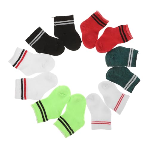 TOBBOMEY 6 Paar Puppensocken, Puppen Kurzsocken, Puppen Ankleidezubehör, Spielzeugsocken, Puppenkostümsocken, Spielzeugpuppen Deko Socken, Spielzeug Socken Zum Vortäuschen, Minisocken, TOBBOMEY 6 Paar Puppensocken, Puppen Kurzsocken, Puppen Ankleidezubehör, Spielzeugsocken, Puppenkostümsocken, Spielzeugpuppen Deko Socken, Spielzeug Socken Zum Vortäuschen, Minisocken, von TOBBOMEY