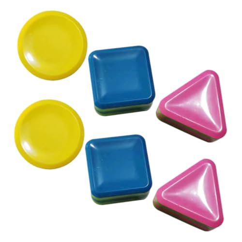 TOBBOMEY 6 Stck Teiliges Rhythmus Shaker mit Geometrischen Formen Dreieck Rund Viereck Buntes Percussion Instrument für Kindergarten Sicher Glatt Fördert Kreativität und Musikalisches von TOBBOMEY