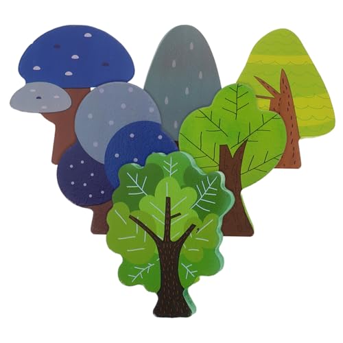 TOBBOMEY 6 Stück Bäume für Holz Dekoration für Modell Landschaft Fördert Kreativität und Motorik Sicheres Material für Sets TOBBOMEY 6 Stück Bäume für Holz Dekoration für Modell Landschaft Fördert Kreativität und Motorik Sicheres Material für Sets von TOBBOMEY