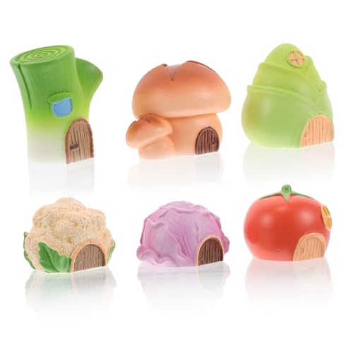 TOBBOMEY 6 Stück Gemüsehaus, Aquarium Zubehör, Miniaturfiguren, Aquarium Ornamente, Aquarium, Fischerhaus, Aquarium Dekorationen, Fischaquarium Zubehör TOBBOMEY 6 Stück Gemüsehaus, Aquarium Zubehör, Miniaturfiguren, Aquarium Ornamente, Aquarium, Fischerhaus, Aquarium Dekorationen, Fischaquarium Zubehör von TOBBOMEY