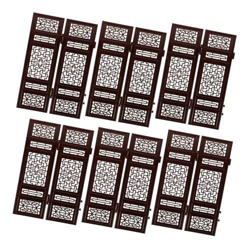 TOBBOMEY 6 Stück Mini Antik Bildschirm, Chinesischer Raumteiler, Puppenhaus, Schlafzimmermöbel, Chinesische Möbel, Puppenhausmöbel, Spielzeug, Puppenhaus, Fenster, Tisch, Raumteiler, TOBBOMEY 6 Stück Mini Antik Bildschirm, Chinesischer Raumteiler, Puppenhaus, Schlafzimmermöbel, Chinesische Möbel, Puppenhausmöbel, Spielzeug, Puppenhaus, Fenster, Tisch, Raumteiler, von TOBBOMEY