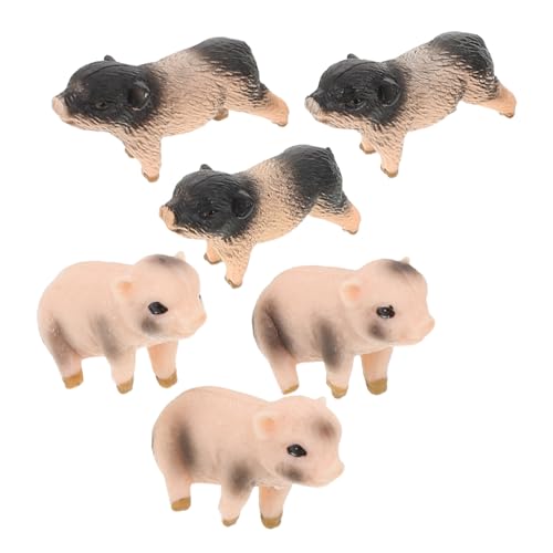TOBBOMEY 6 Stück Simulation Schweinemodell Schweine Kuchenaufsätze Schweinchen Kuchenaufsatz Miniatur Tierfiguren Realistische Schweineskulptur Mini Schweinestatue Tischdekoration TOBBOMEY 6 Stück Simulation Schweinemodell Schweine Kuchenaufsätze Schweinchen Kuchenaufsatz Miniatur Tierfiguren Realistische Schweineskulptur Mini Schweinestatue Tischdekoration von TOBBOMEY
