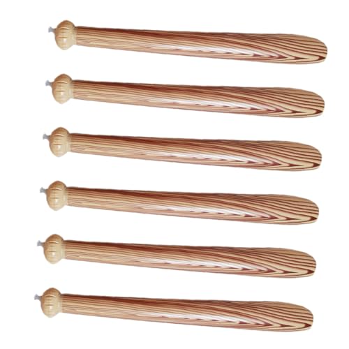 TOBBOMEY 6 Stück Teiliges Aufblasbares Leichtes Wiederverwendbares PVC Sport partyspielzeug für Dekoratives Holzdesign als Cheerleader Requisite und Partyzubehör von TOBBOMEY